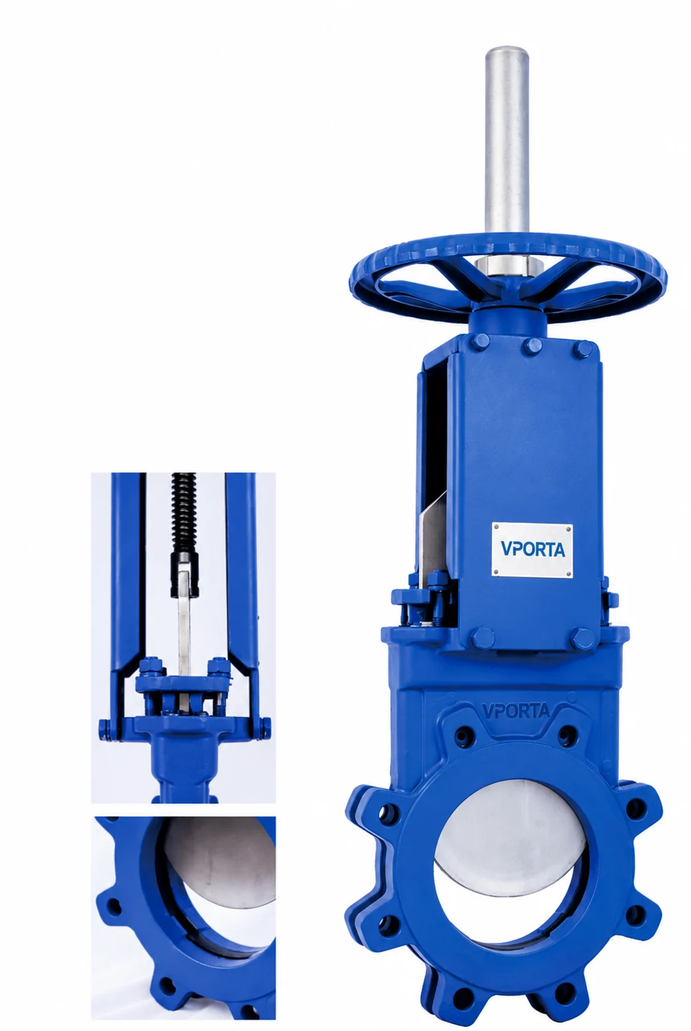 VPORTA Bidirectional knife gate valve — catalogue product photograph